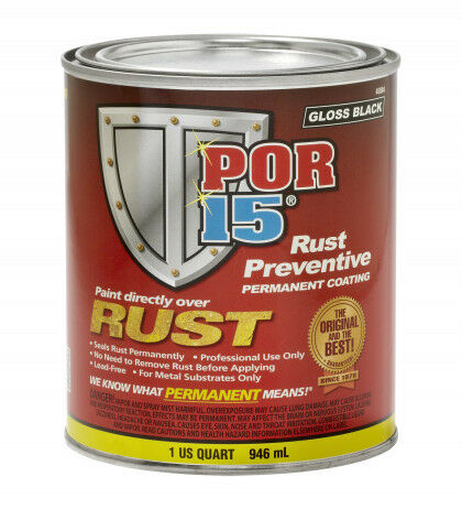 Por-15 45004 Rust Preventative Gloss Black Coating (quart) (por-45004)