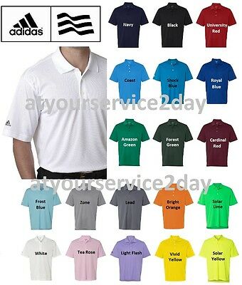 Adidas Mens Dri Wick Climalite Golf Polo Sport Shirts Size S-3xl New A130