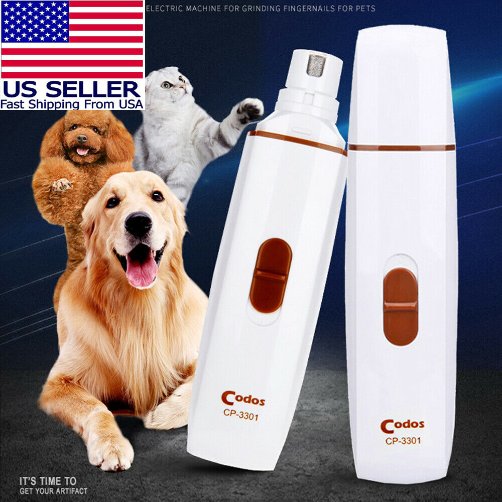 #1 Pet Dog Cat Nail Paws Grinder Trimmer Tool Grooming Care Clipper Electric Kit