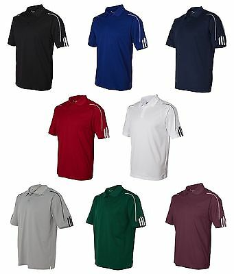 Adidas Golf New Climalite Men's Size S-3xl Three Stripes Polo Sport Shirt, A76