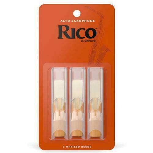 Rico Alto Saxophone Reeds, Strength 2, 3-pack