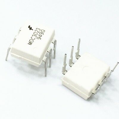 10pcs Moc3023 Optocoupler Triac-out 6-dip Fsc New